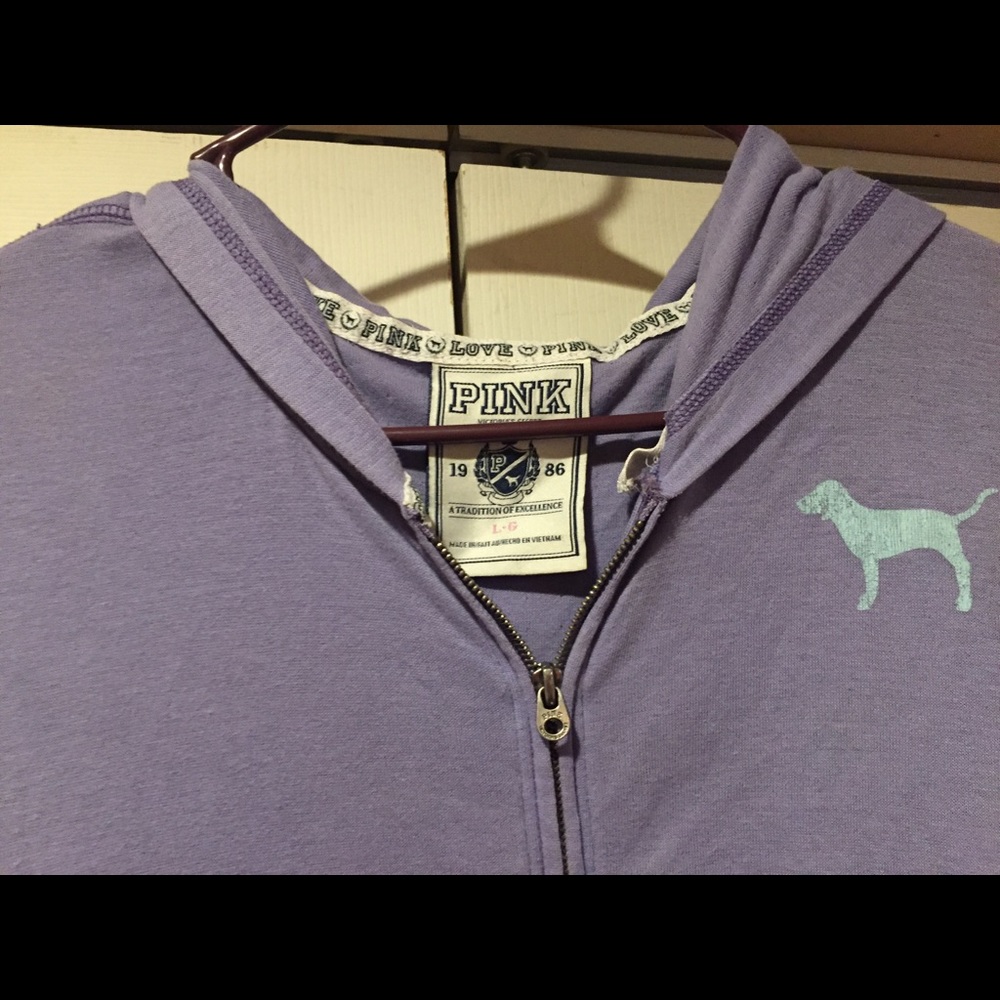 Pink hoodie large